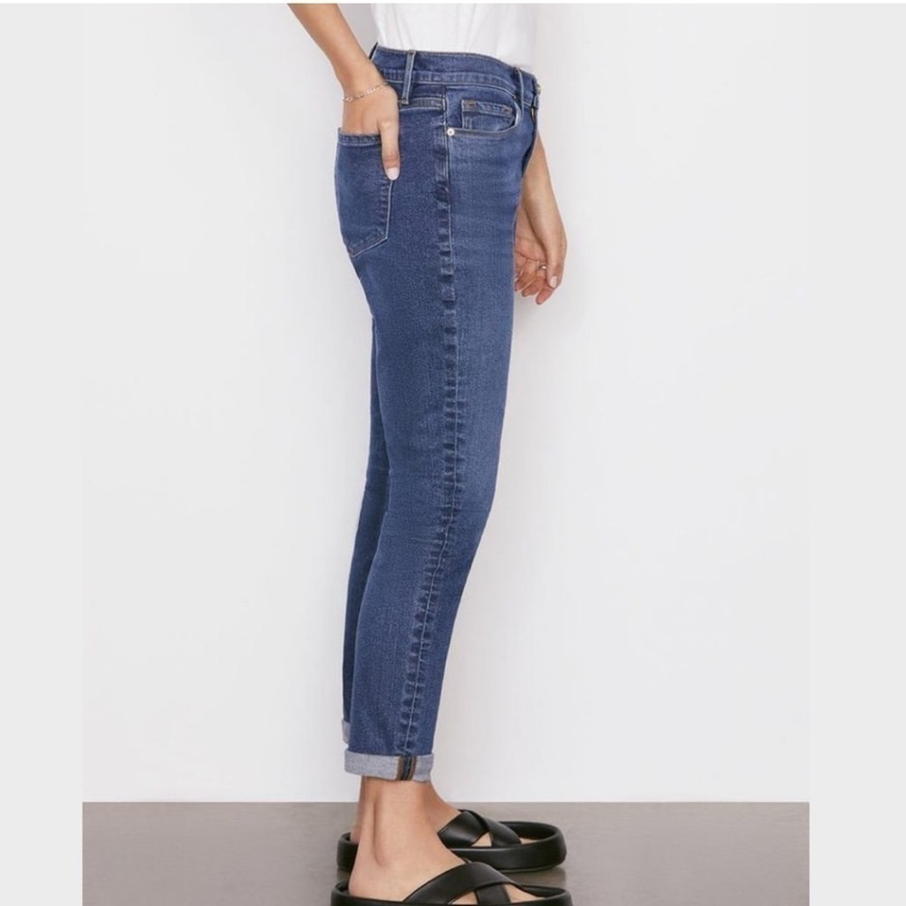 Frame Le Garçon Slim Jeans Dark Kinmount Wash Size 29 Women’s Cotton Blend